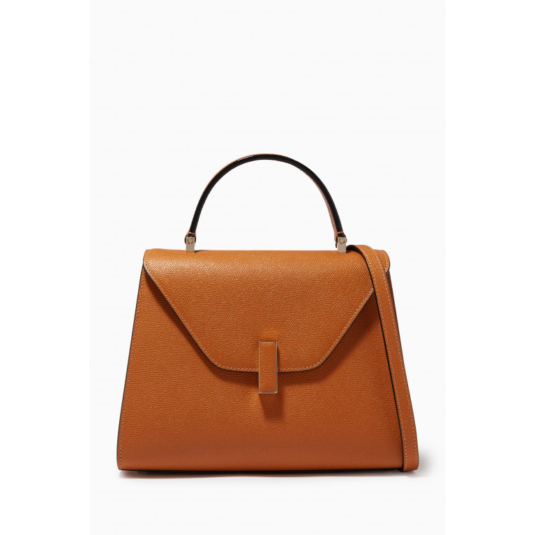 Valextra - Iside Medium Bag in Calfskin Leather Brown
