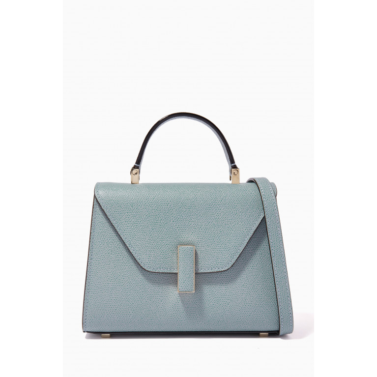 Valextra - Iside Micro Bag in Calfskin Leather Blue