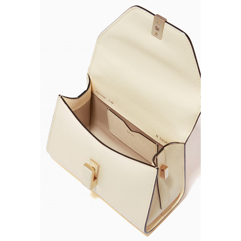 Valextra - Iside Micro Bag in Calfskin Leather White