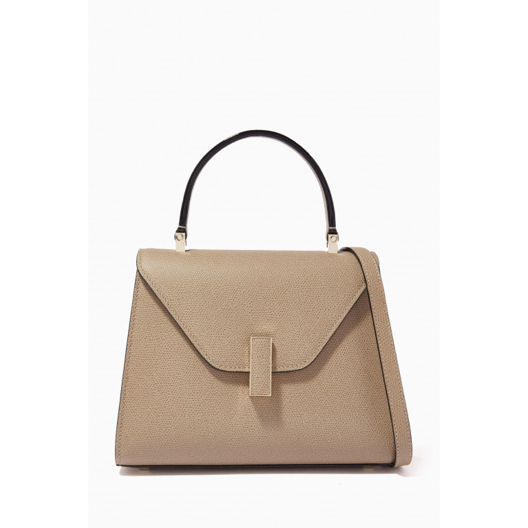 Valextra - Iside Mini Bag in Calfskin Leather Neutral