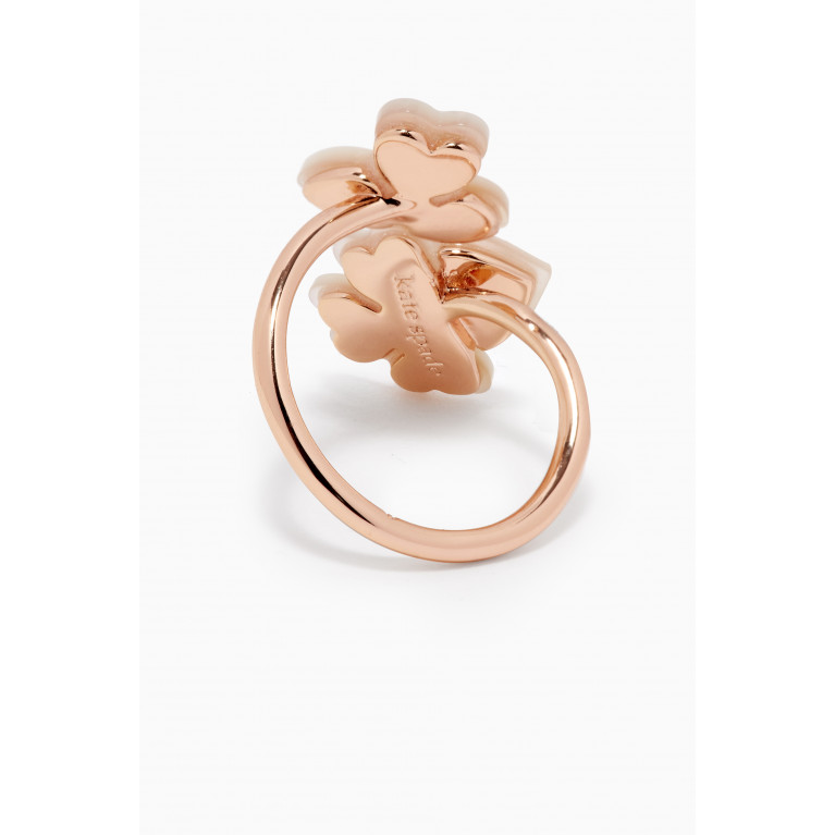 Kate Spade New York - Precious Pansy Ring in Rose-gold Plated Metal