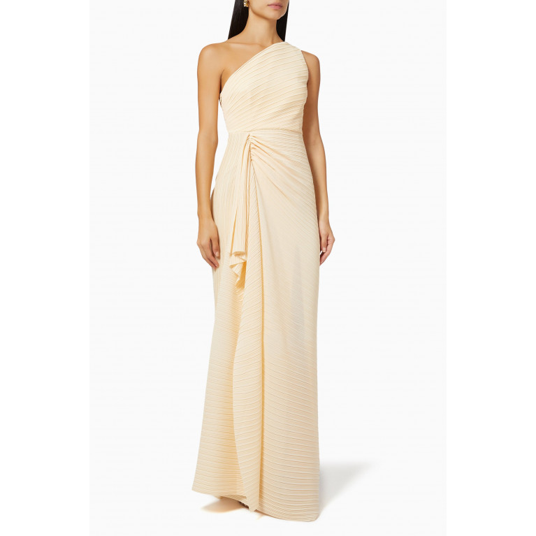 Solace London - Dyas One-Shoulder Gown White