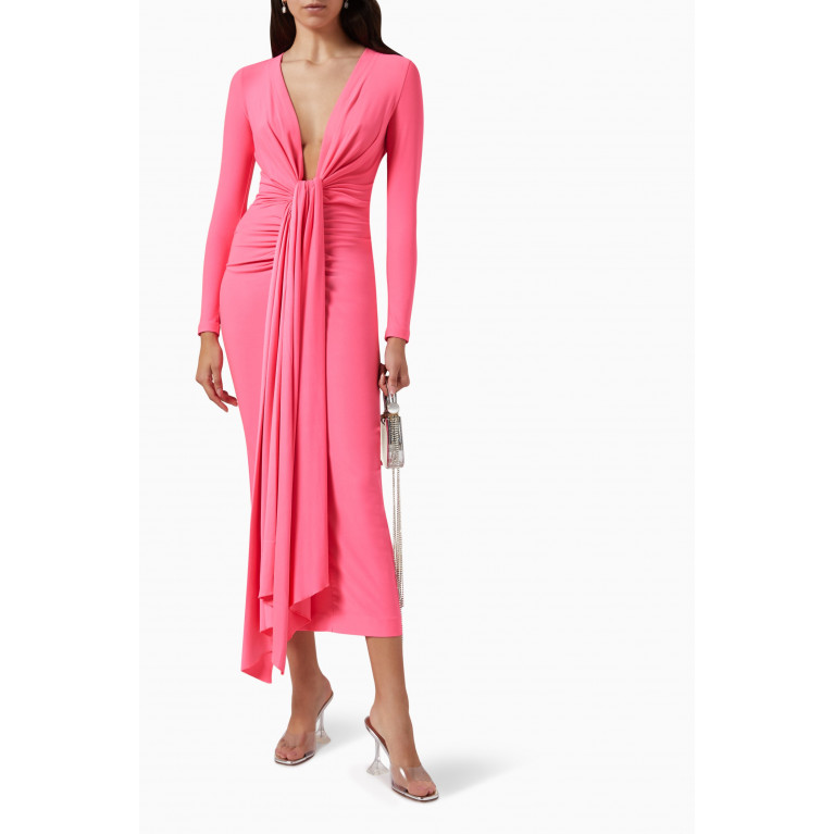 Solace London - Lorena Midi Dress Pink