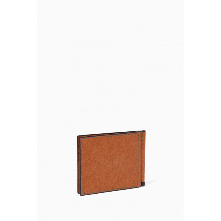 Valextra - Simple Grip Wallet in Leather Brown