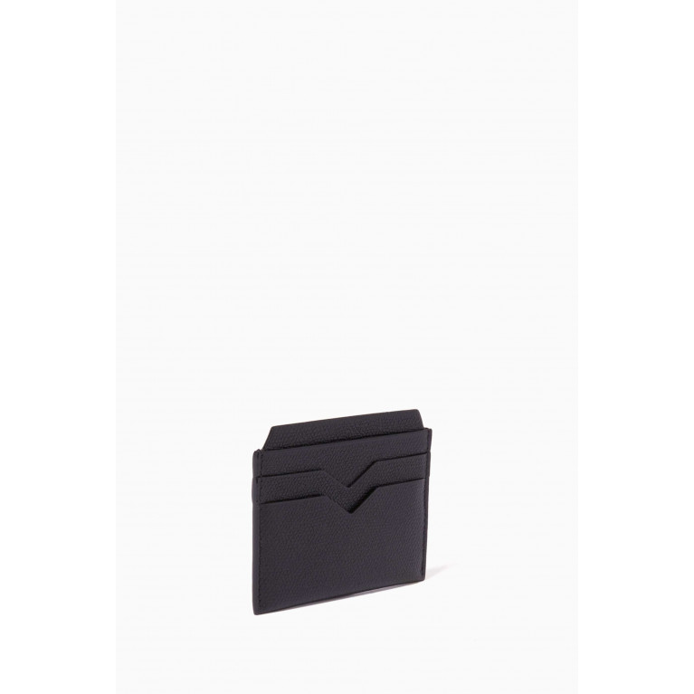 Valextra - Card Case in Leather Black