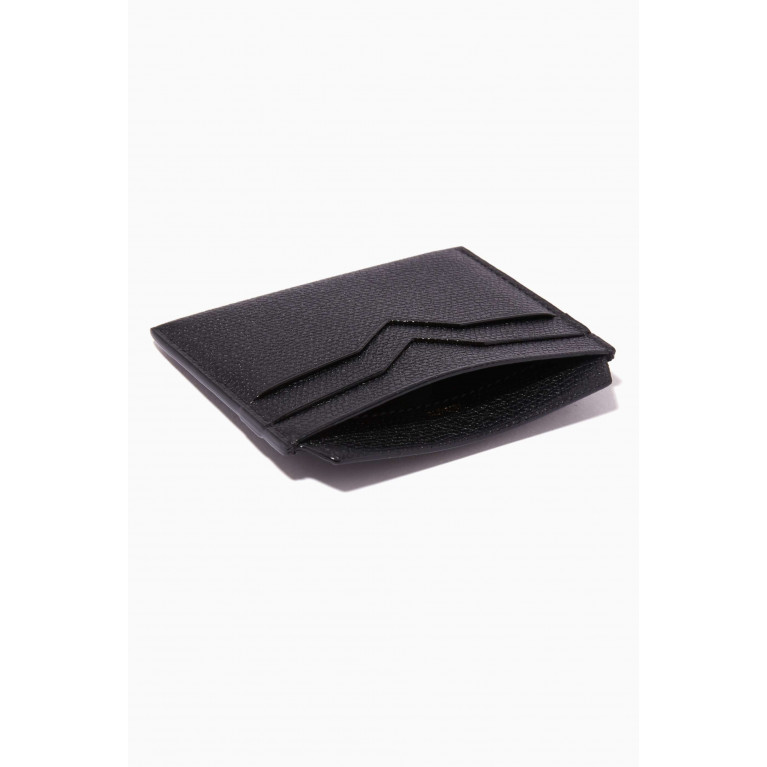 Valextra - Card Case in Leather Black