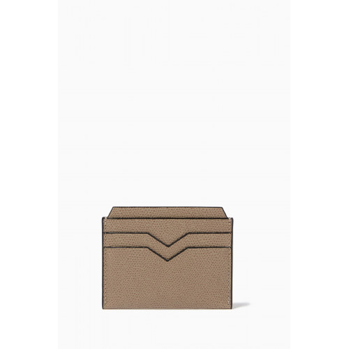 Valextra - Card Case in Leather Neutral