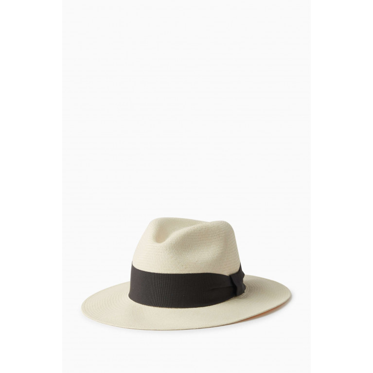 Frescobol Carioca - Rafael Panama Hat in Toquilla Straw Neutral