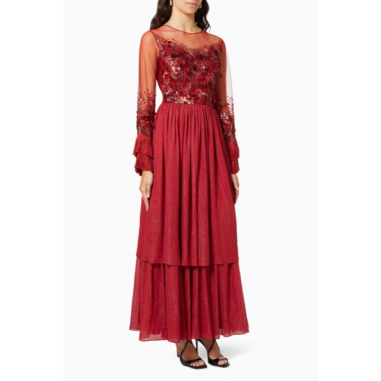 Pankaj & Nidhi - Prose Embellished Bodice Dress in Tulle