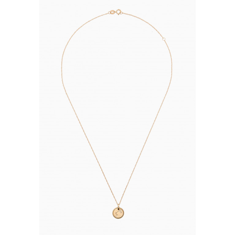 STONE AND STRAND - Mini Aries Medallion Necklace in 10kt Yellow Gold