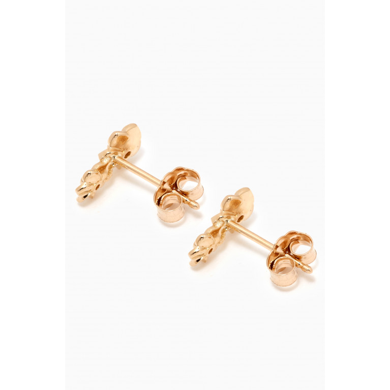 STONE AND STRAND - Mini Blooms Corsage Diamond Stud Earrings in 10kt Yellow Gold
