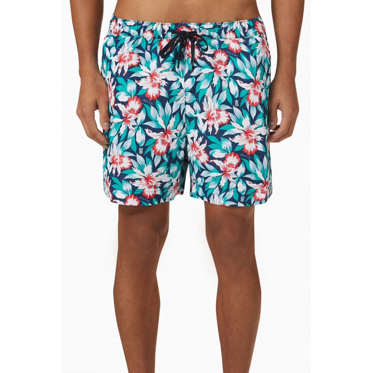 Tommy Hilfiger - Swim Shorts in Recycled Nylon Multicolour
