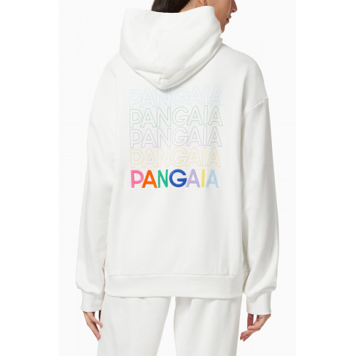 Pangaia - 5 Logo Hoodie Off White
