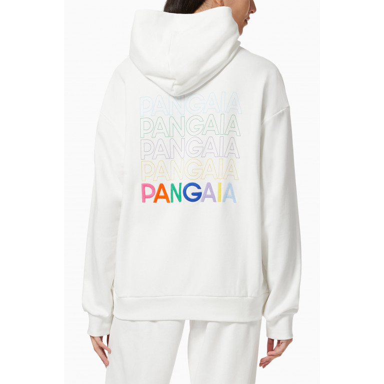 Pangaia - 5 Logo Hoodie Off White