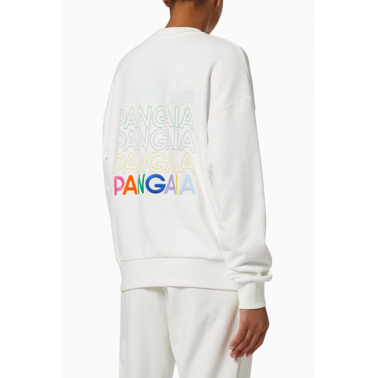 Pangaia - 5 Logo Sweatshirt Off White