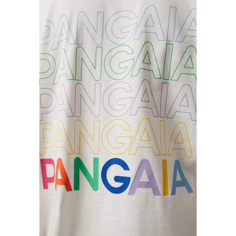 Pangaia - 5 Logo T-shirt Off White