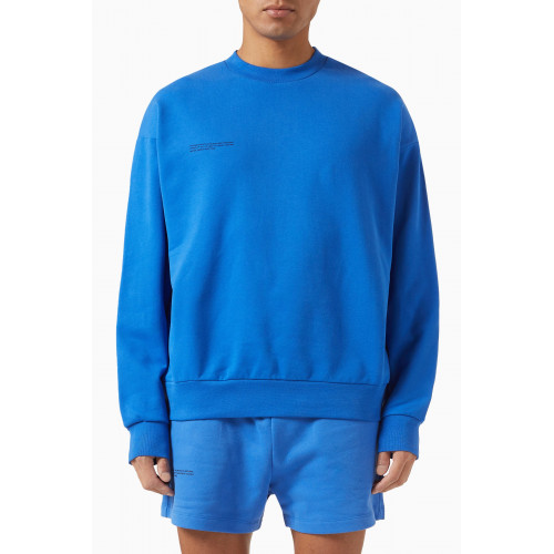Pangaia - 365 Sweatshirt in Cotton Knit Cobalt Blue