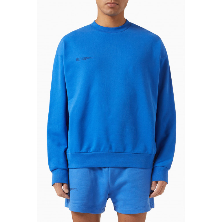 Pangaia - 365 Sweatshirt in Cotton Knit Cobalt Blue