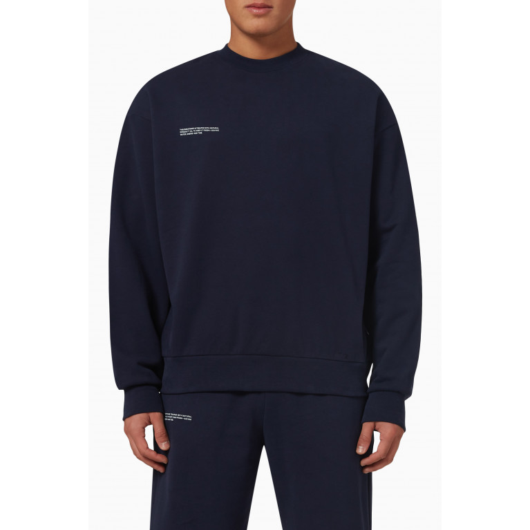 Pangaia - 365 Sweatshirt in Cotton Knit Navy