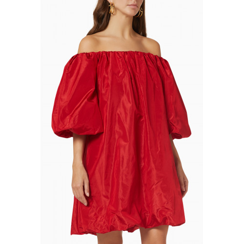Valentino - Off-the-shoulder Bubble Dress in Silk Taffeta