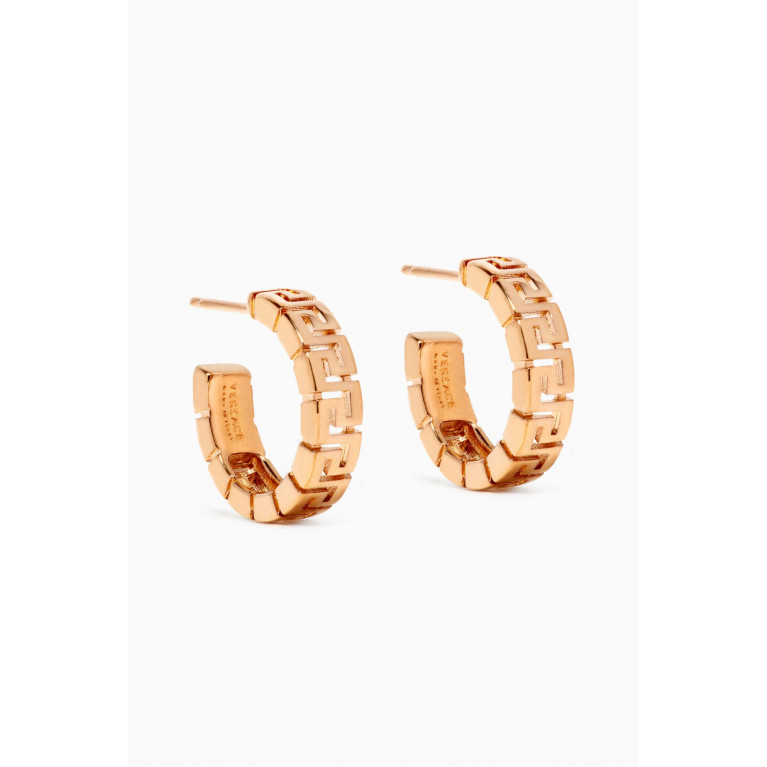 Versace - Greca Hoop Earrings in Brass