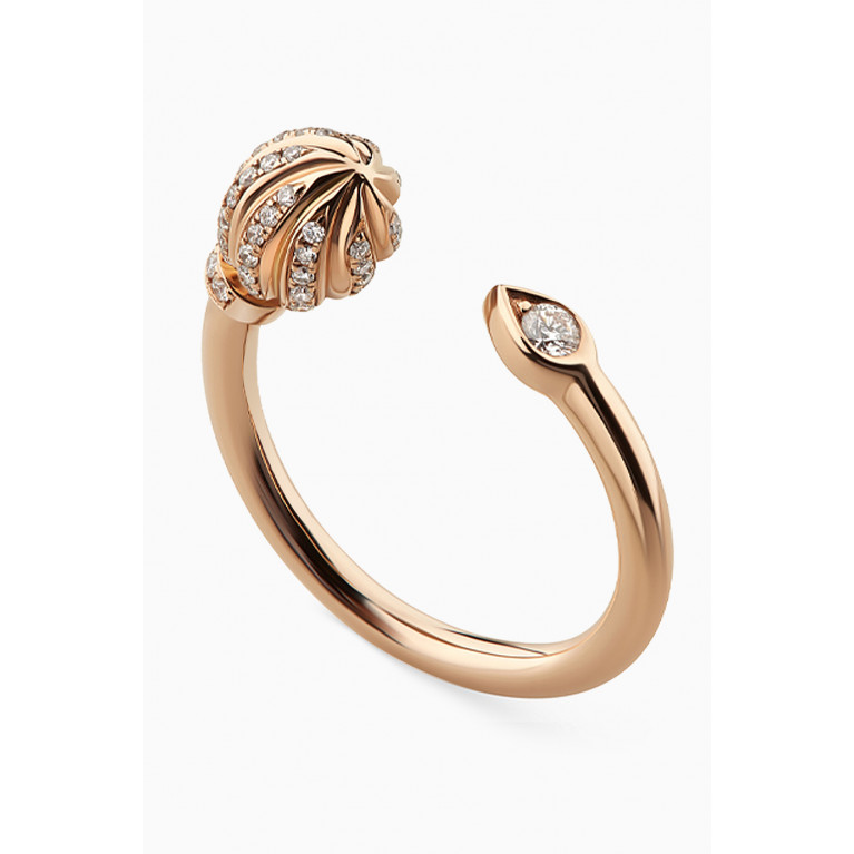 Gafla - Merwad Wand Diamond Ring in 18kt Rose Gold