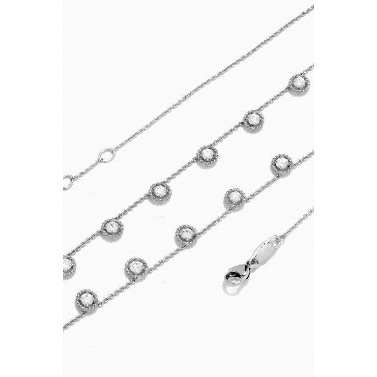 Gafla - Salasil Diamond Necklace in 18kt White Gold