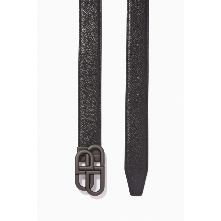 Balenciaga - BB Reversible Large Belt in Grained Calfskin