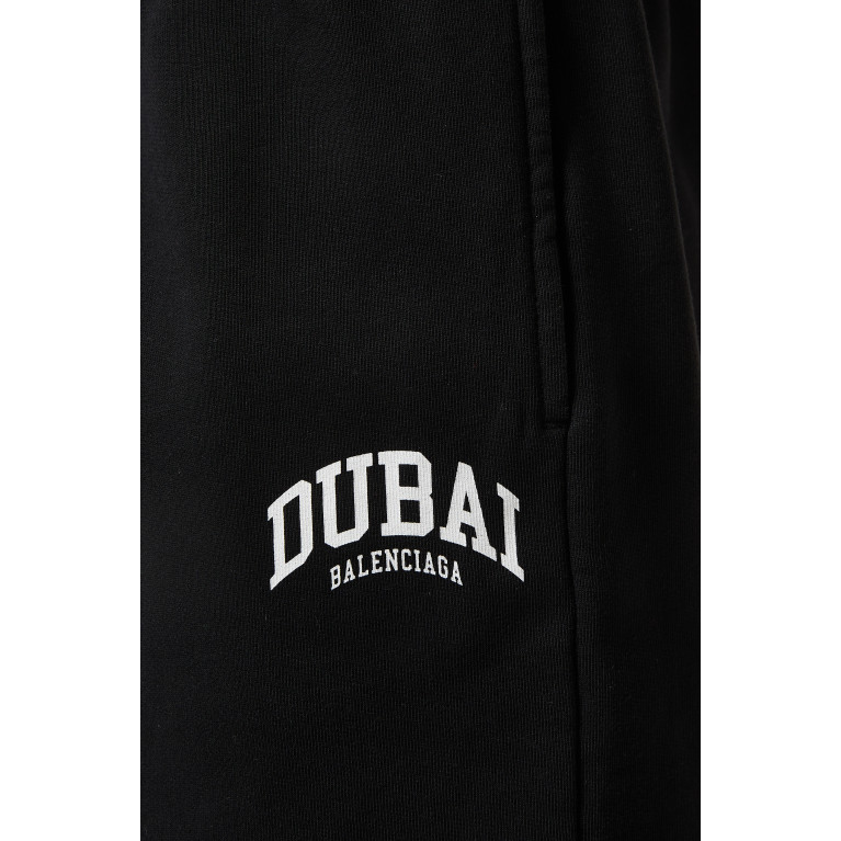 Balenciaga - Cities Dubai Large Fit Sweat Shorts in Organic Medium Fleece