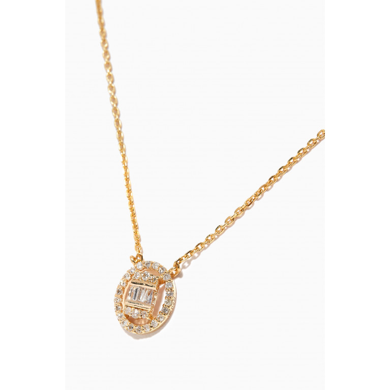 M's Gems - Sarai Diamond Pendant Necklace in 18kt Gold