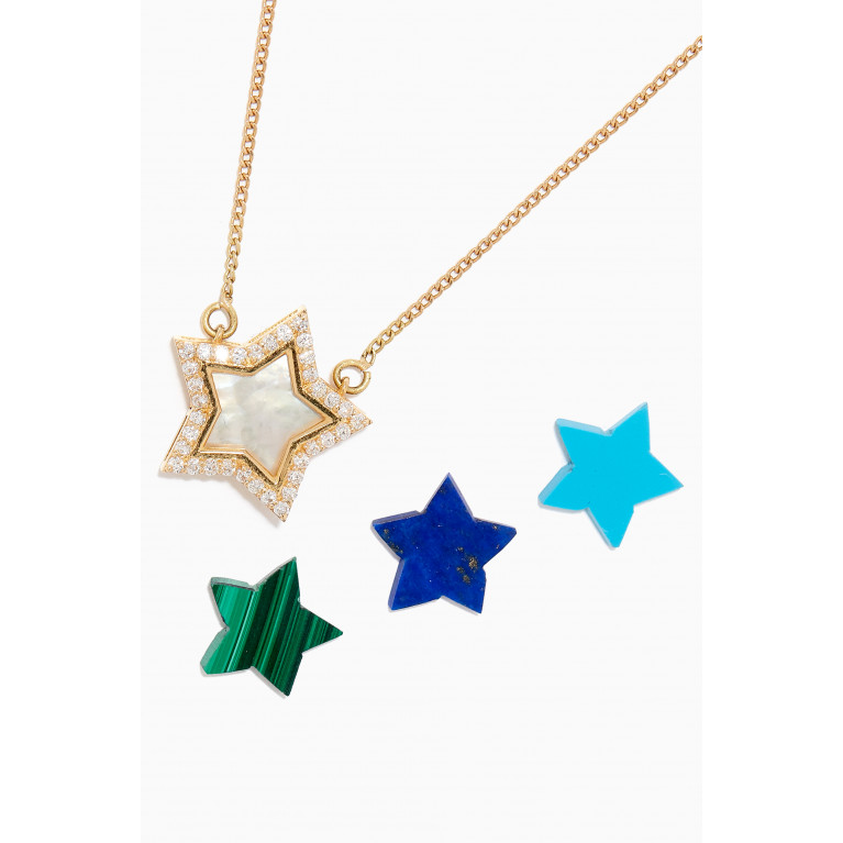 M's Gems - Nashira Diamond Necklace in 18kt Gold