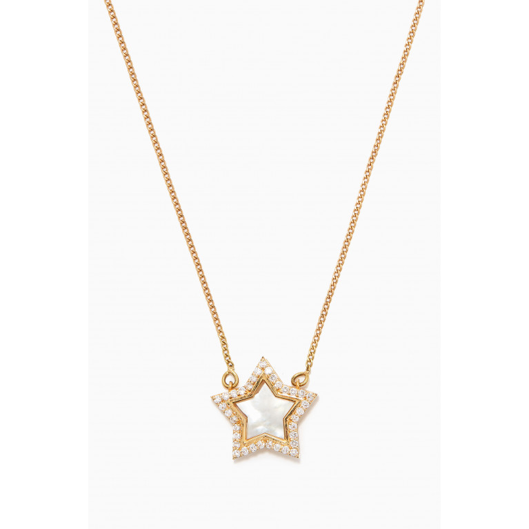 M's Gems - Nashira Diamond Necklace in 18kt Gold