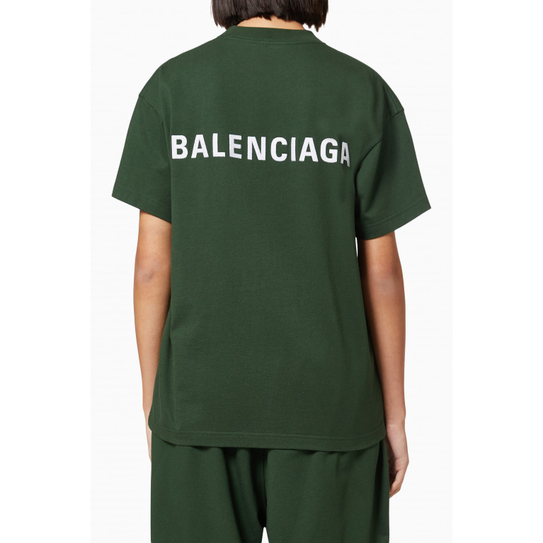 Balenciaga - Logo Medium Fit T-Shirt in Vintage Jersey