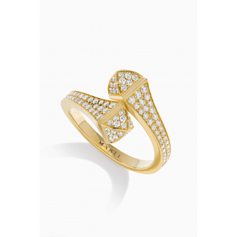 Marli - Cleo Diamond Wrap Ring in 18kt Gold