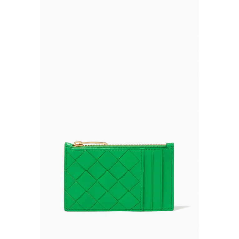 Bottega Veneta - Zipped Card Case in Intrecciato Nappa