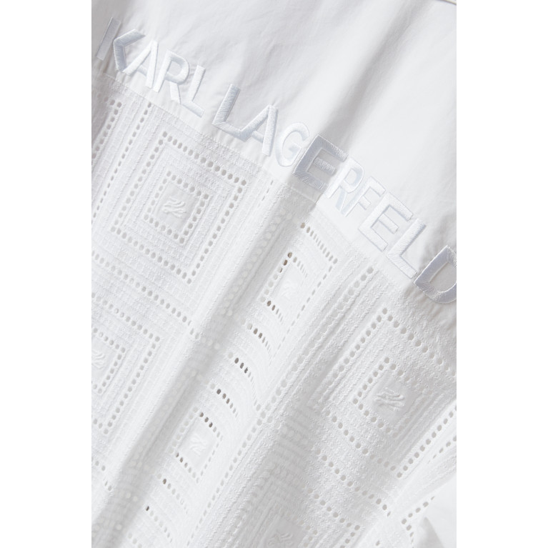 Karl Lagerfeld - Broderie Anglaise Tunic in Organic Cotton