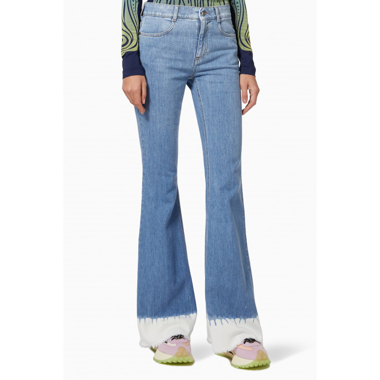 Stella McCartney - 70's Dip-dye Flared Jeans in Organic Cotton Denim