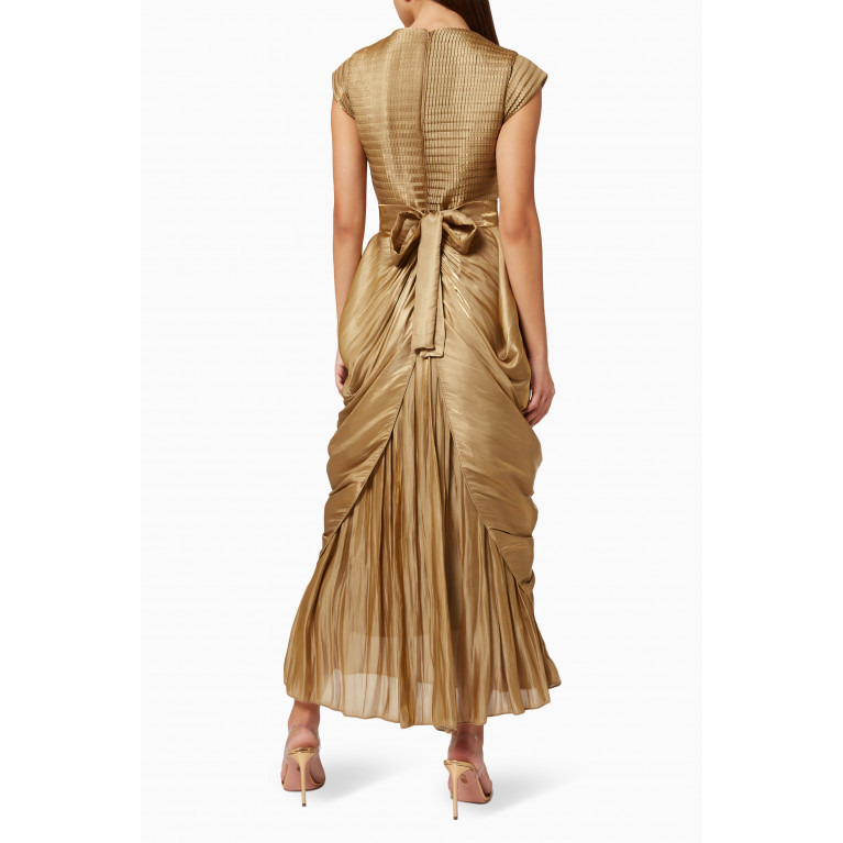 NASS - Draped Skirt Dress Gold