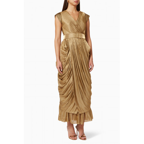 NASS - Draped Skirt Dress Gold