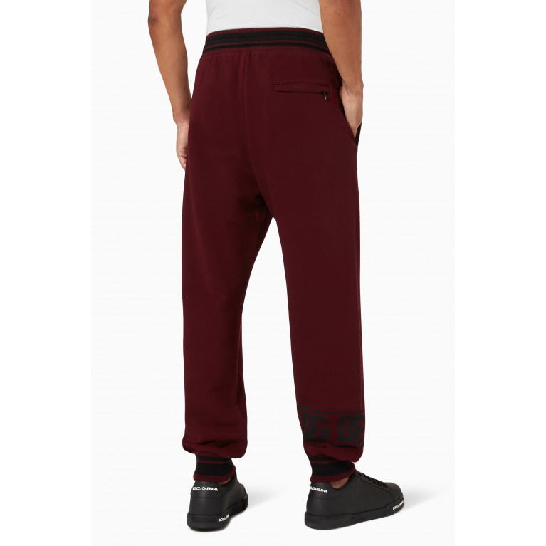 Dolce & Gabbana - DG Logo Jogging Pants in Cotton Jersey