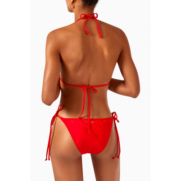 Ganni - String Bikini Bottom in Recycled Nylon