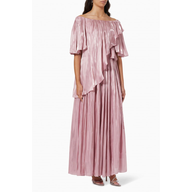 NASS - Pleated Dress in Satin