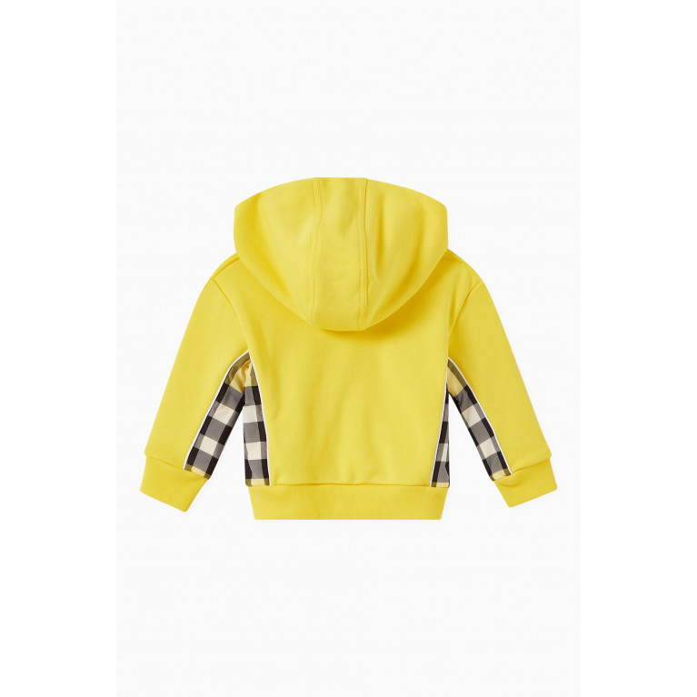 Burberry - Check Panel Graham Hoodie in Cotton