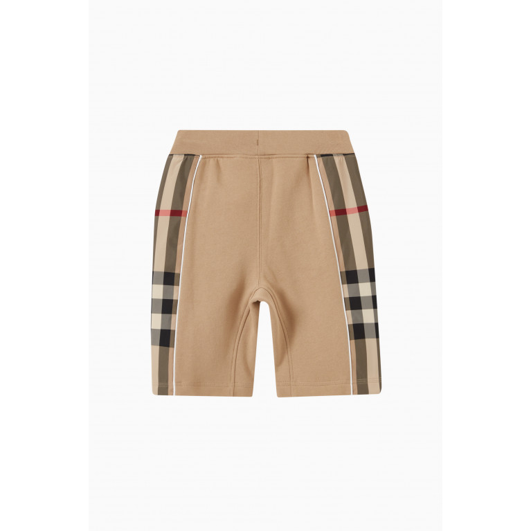 Burberry - Check Panel Shorts in Cotton