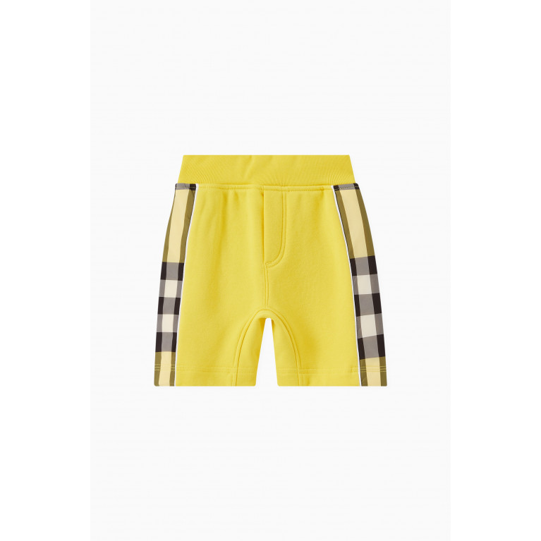 Burberry - Graham Check Panel Shorts in Cotton