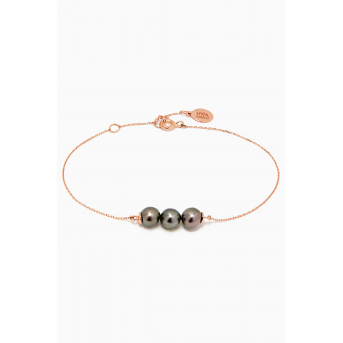 Robert Wan - My First Three Pearls Bracelet in 18kt Rose Gold Rose Gold