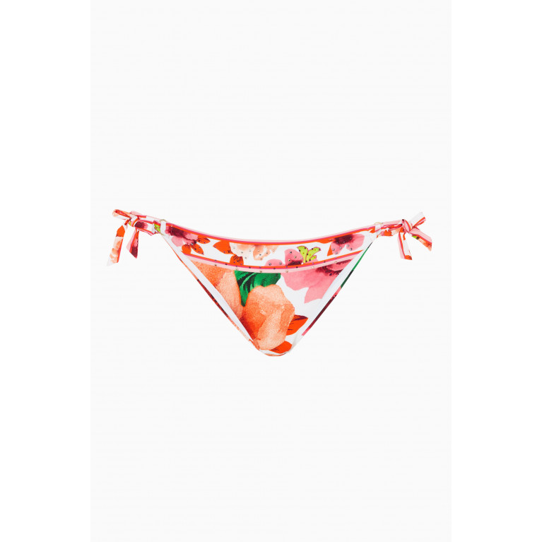 CAMILLA - Pretty as a Poppy Side Tie Bikini Bottoms