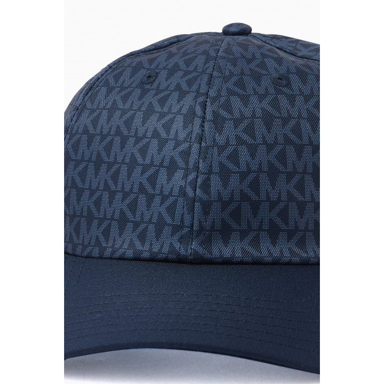 MICHAEL KORS - MK Signature Monogram Baseball Hat in Denim