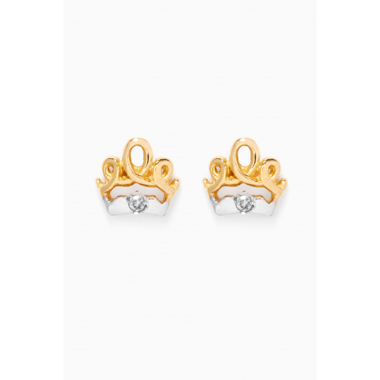 Baby Fitaihi - My Princess Diamond Stud Earrings in 18kt Yellow Gold