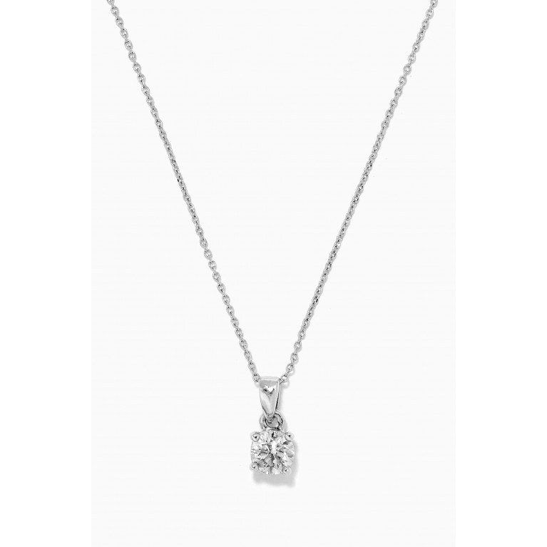 Baby Fitaihi - Diamond Pendant Necklace in 18kt White Gold